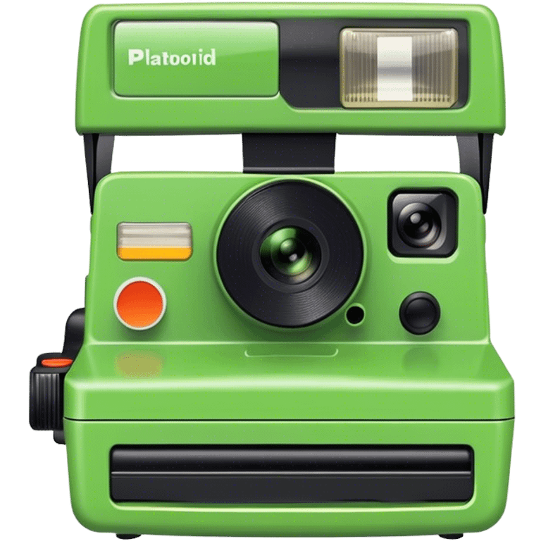 green polaroid camera emoji