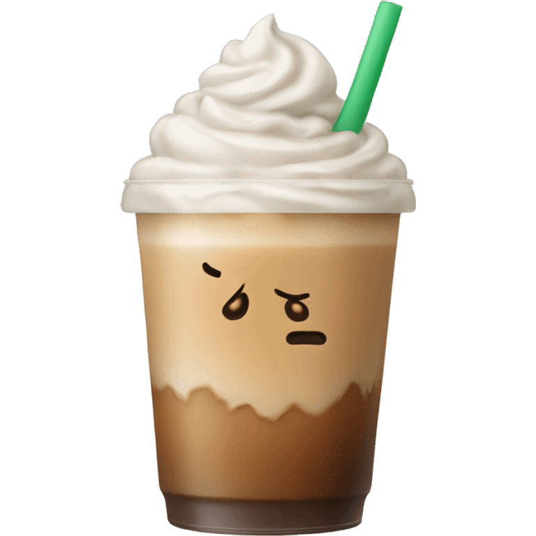 Iced latte emoji