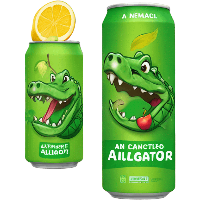 Apple Alligator Energy Drink can emoji