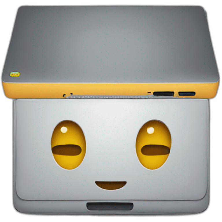 upside down laptop emoji