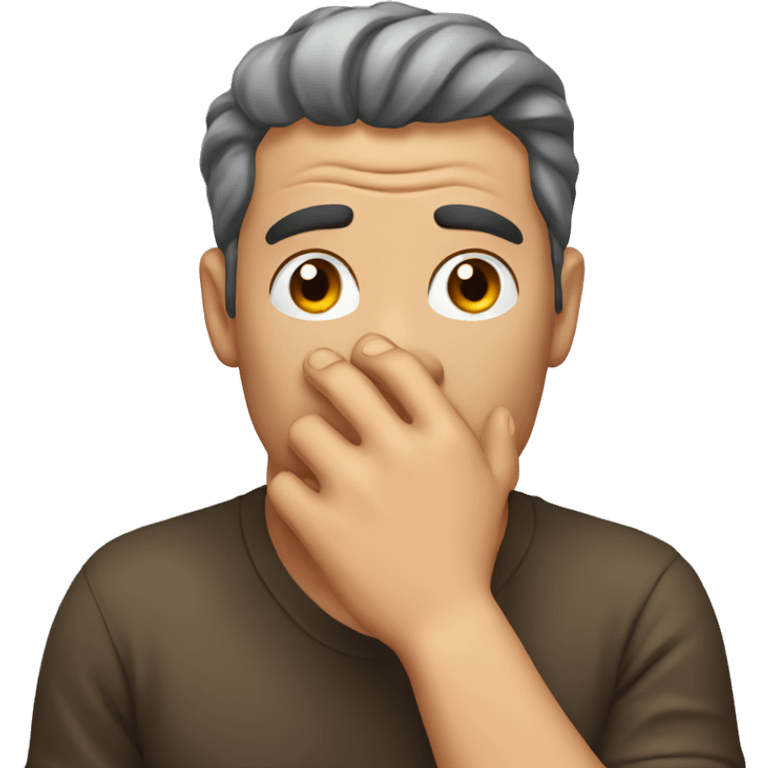 a man facepalming emoji