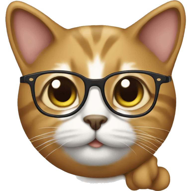 cat with glasses  emoji