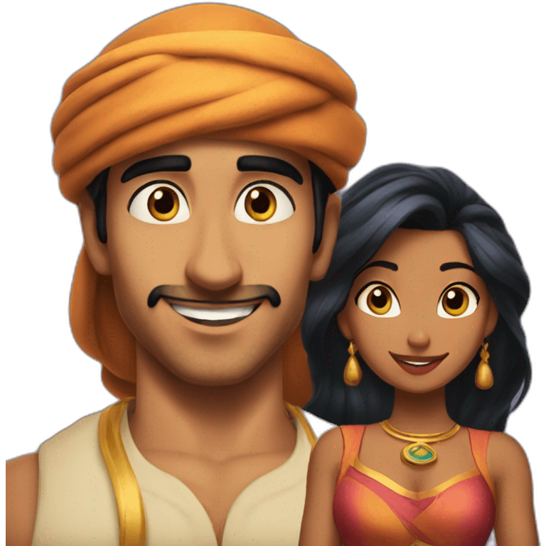 Aladdin and yasmine emoji