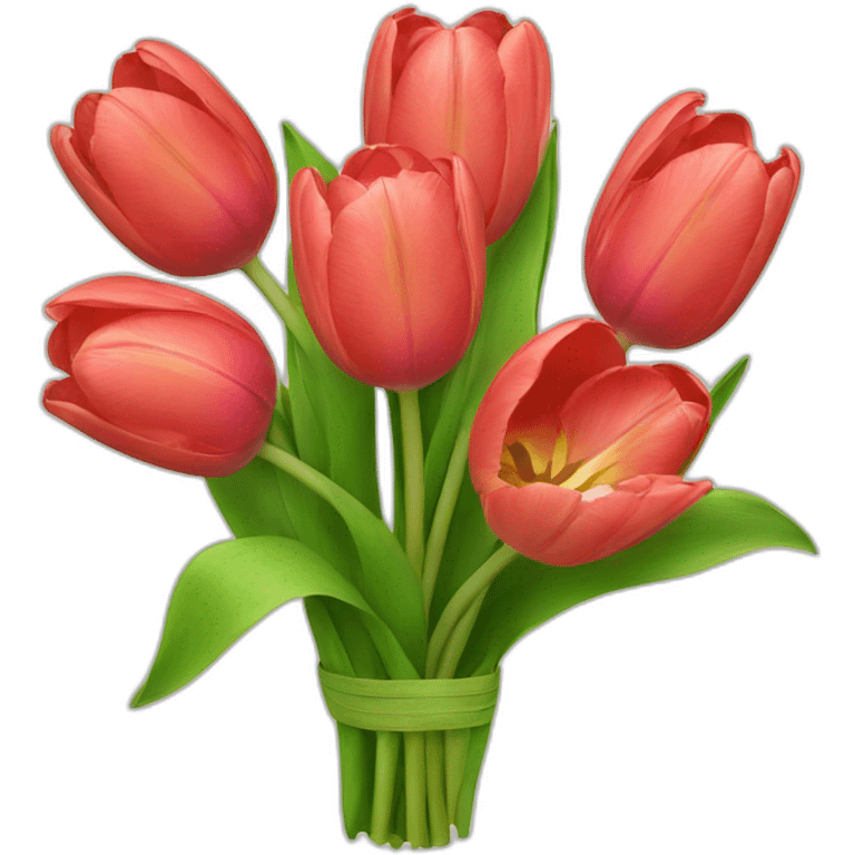 Tulip bouquet emoji