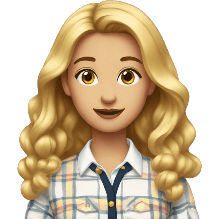 Funny preppy gurl emoji