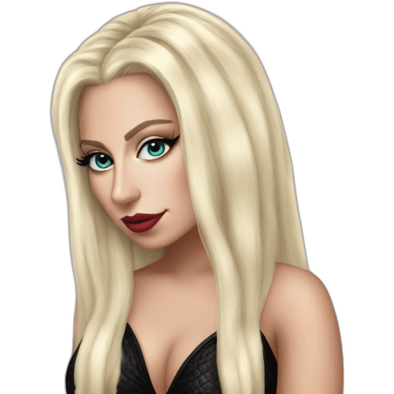 Lady gaga Harley Queen cheveux blond emoji