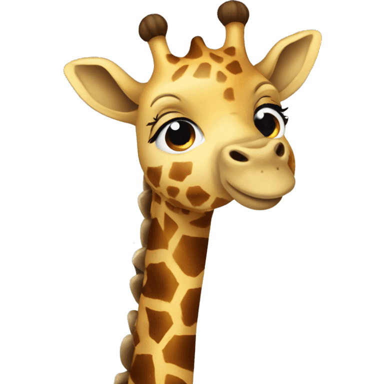 Giraffe with workbook emoji