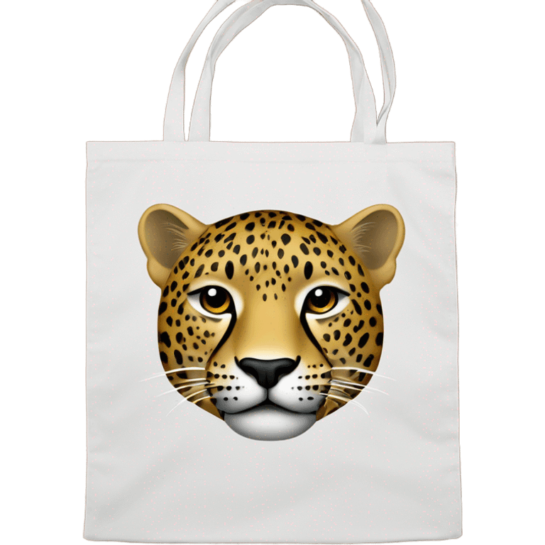 leopard color shopper bag emoji