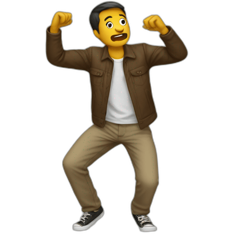 Homme qui dab emoji