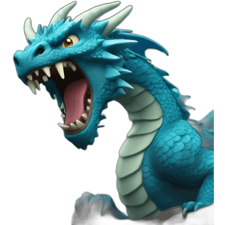 Angry Blue Dragon emoji