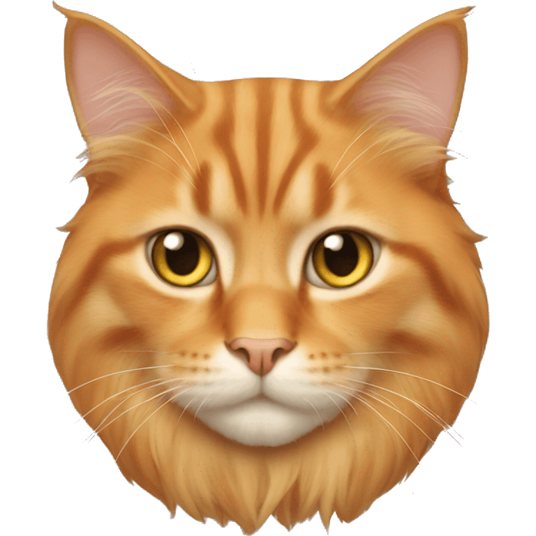 cat king orange long hair cat emoji