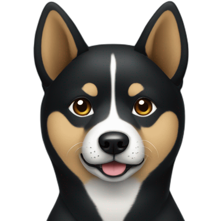 black shiba inu emoji