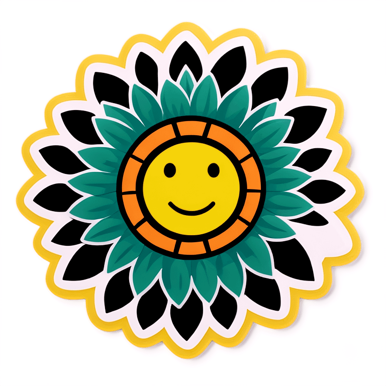 Sunflower face emoji