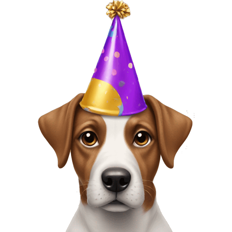 Dog with a party hat  emoji