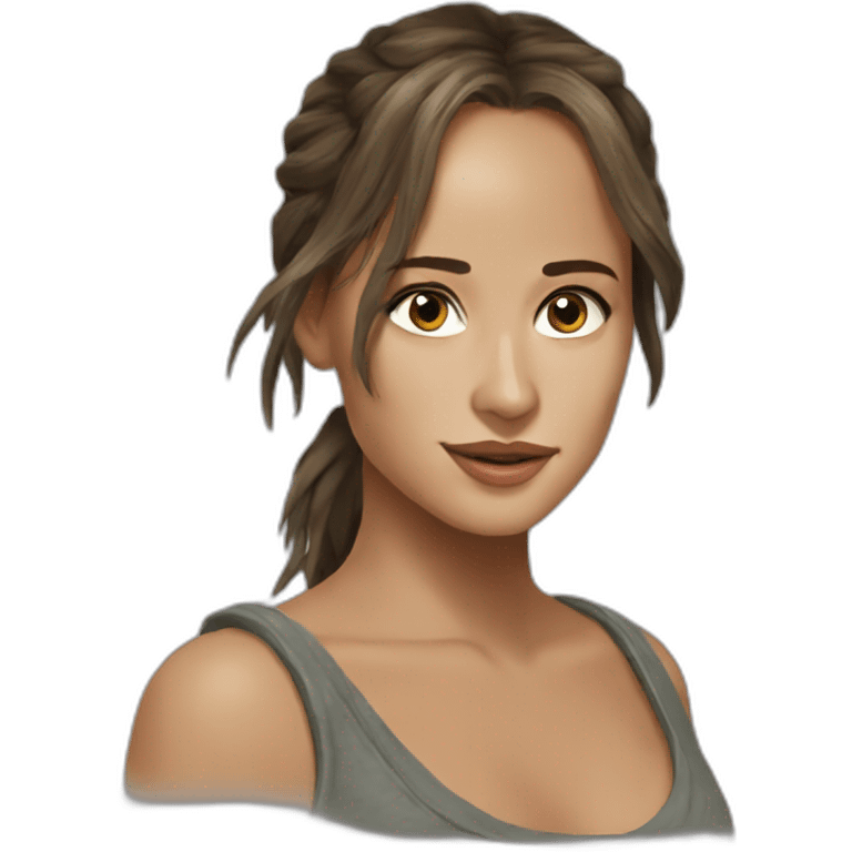 Alicia vikander, tomb raider emoji