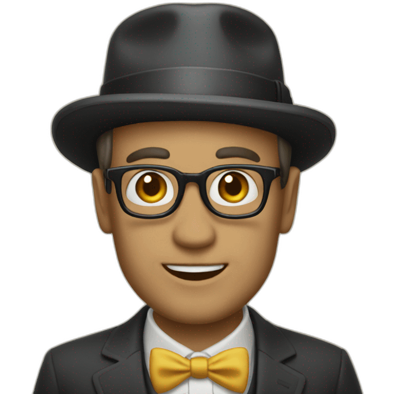 Gentleman guide book emoji