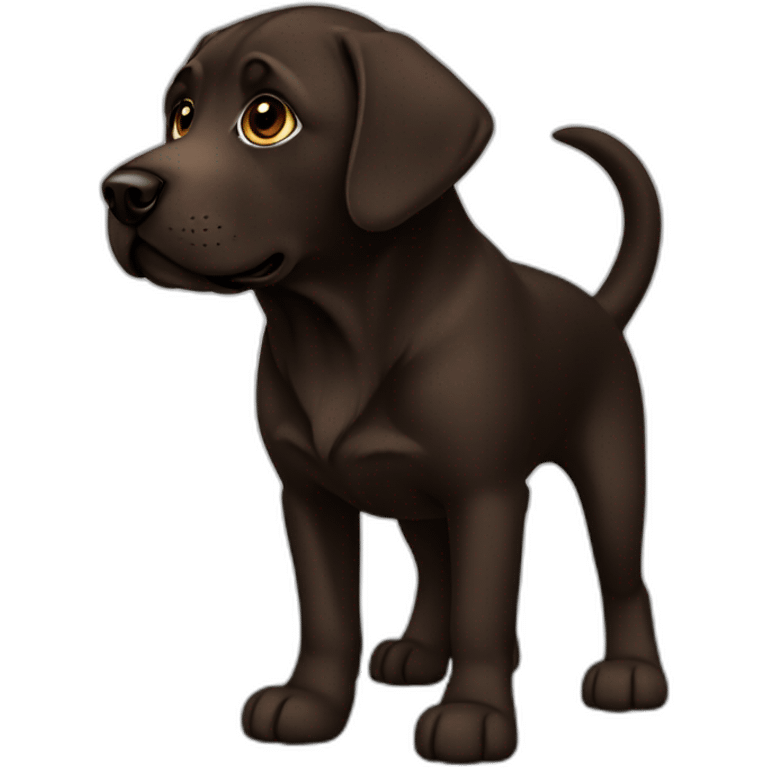 Labrador Dark brown emoji