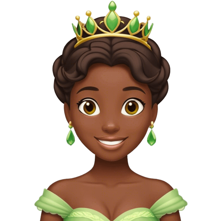 Princess Tiana in love emoji