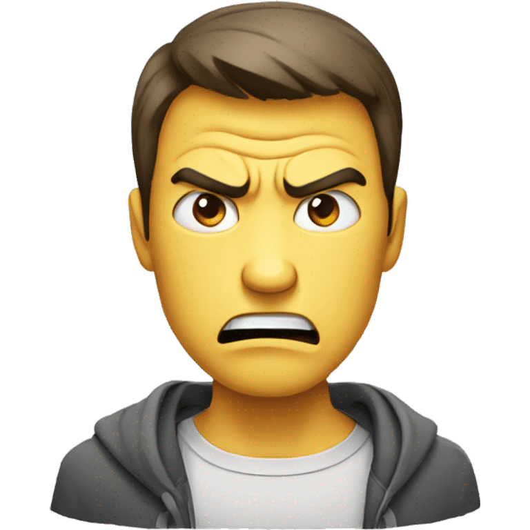 Angry face of man emoji