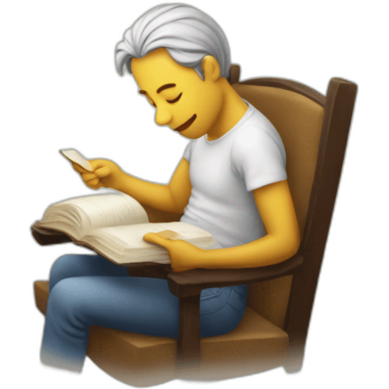 reading a novel emoji