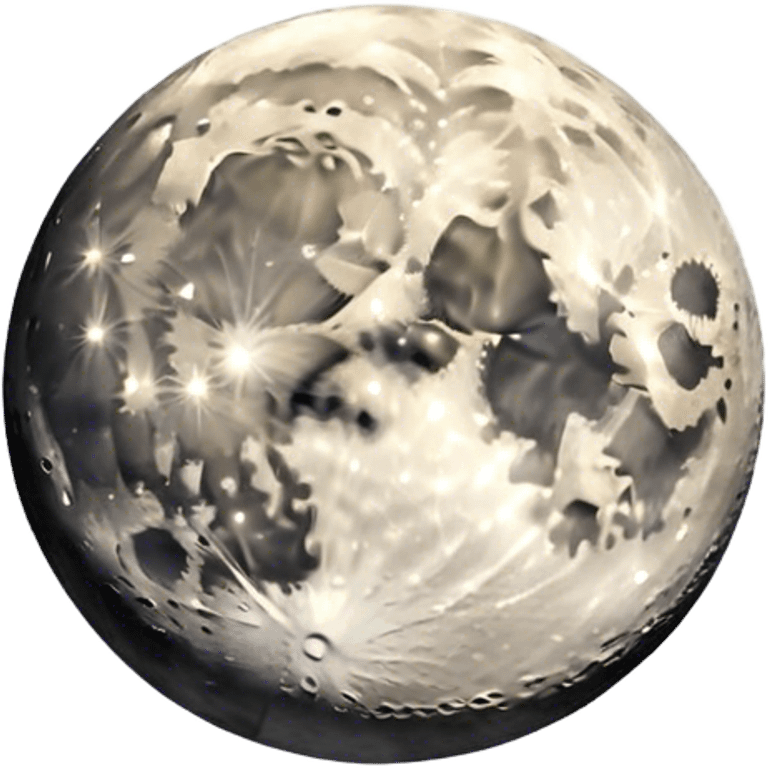 moon on the sky background emoji