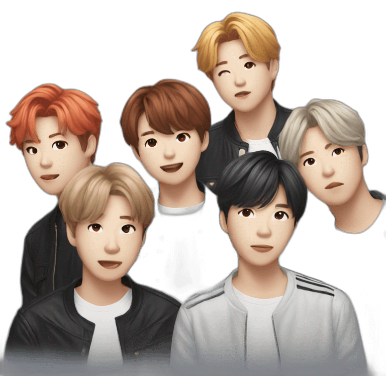 Bts group emoji