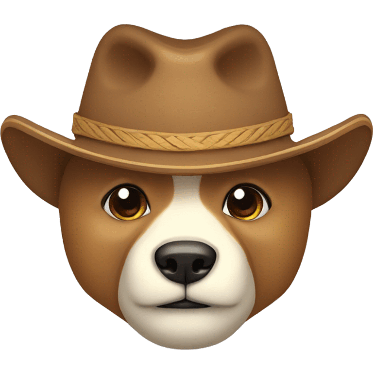 Oso con sombrero o con corbatin emoji