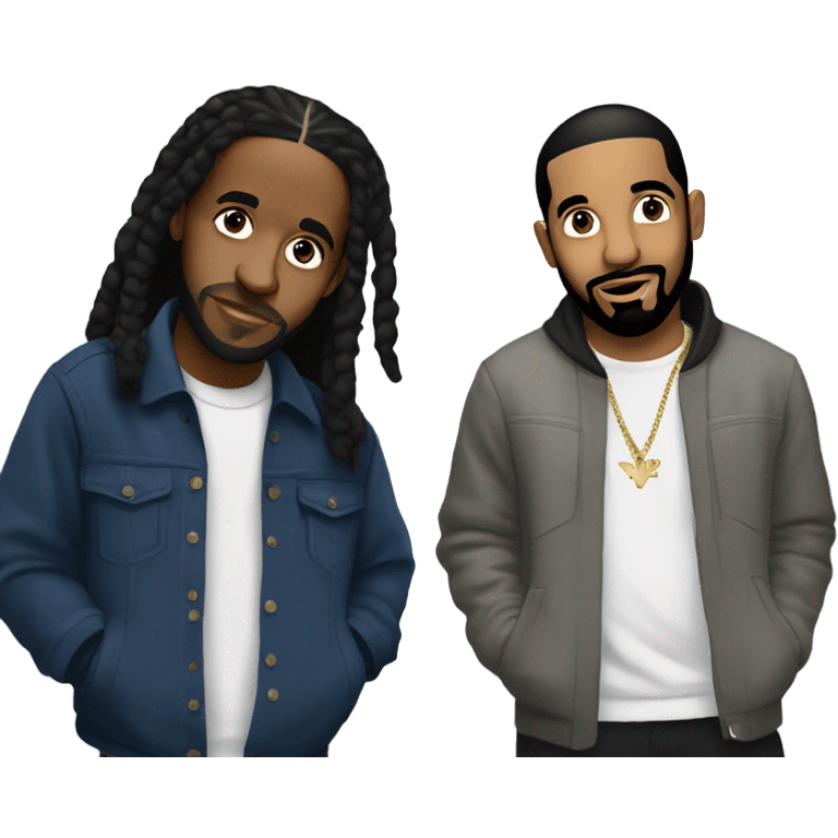 Drake and kenrick lama emoji