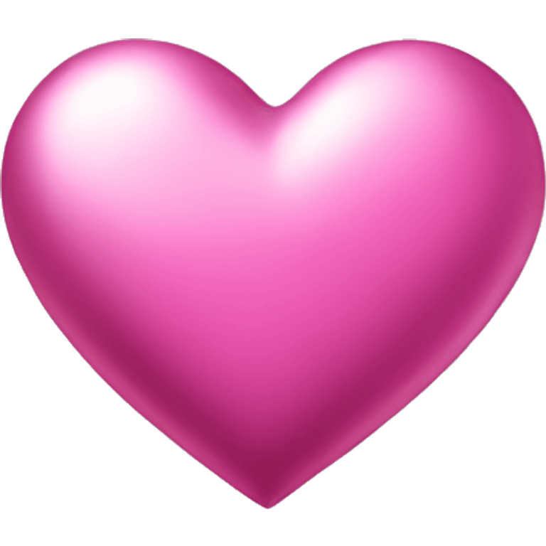 metallic pink heart emoji