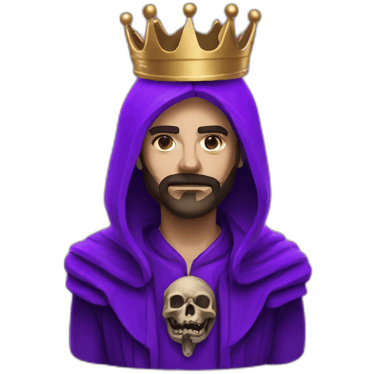 King of death neon purple emoji