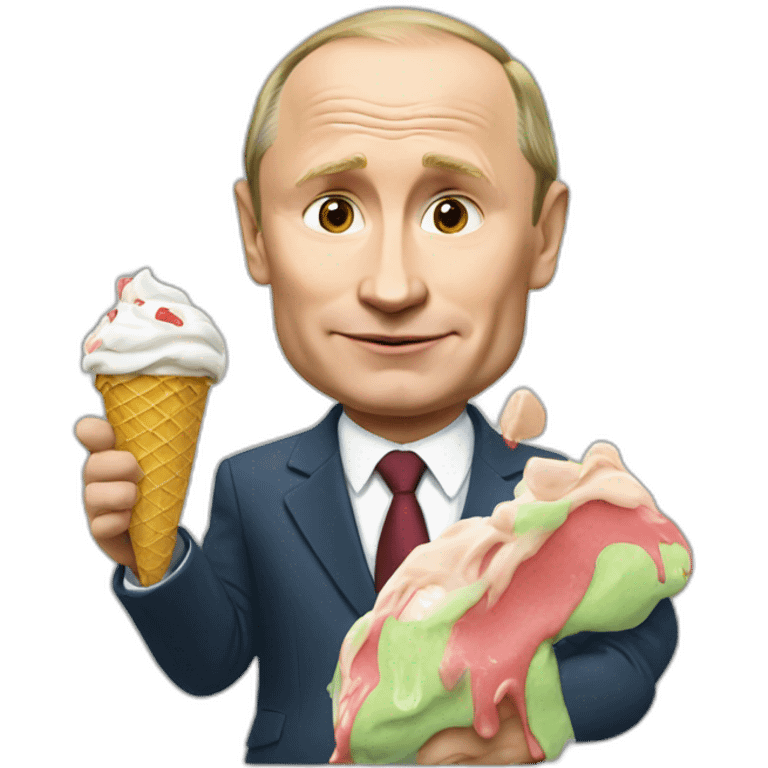 putin eating ice cream emoji