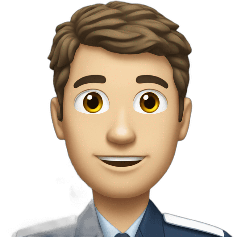 Airforce pilot with jet in background emoji