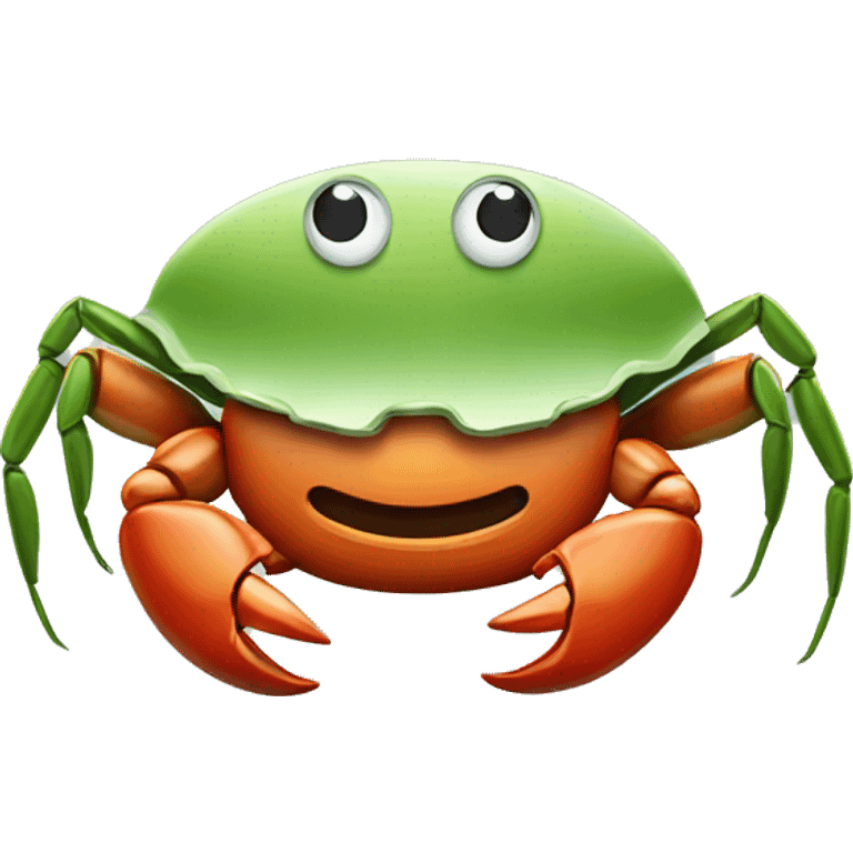 Crab with money emoji