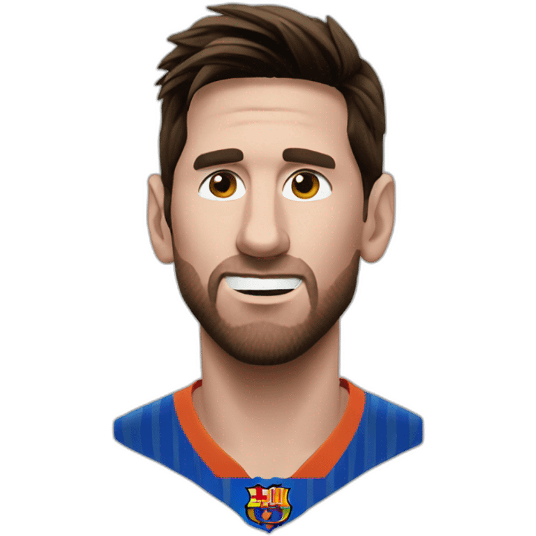 Messi face emoji