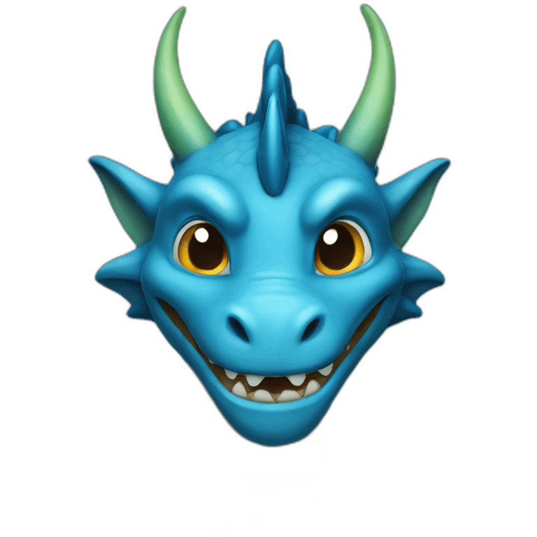 Blue dragon emoji