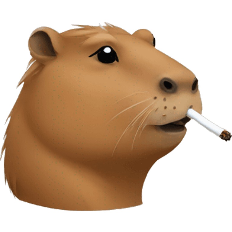 Capybara smoking emoji