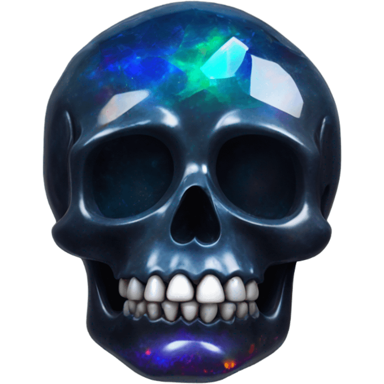 black opal crystal skull emoji