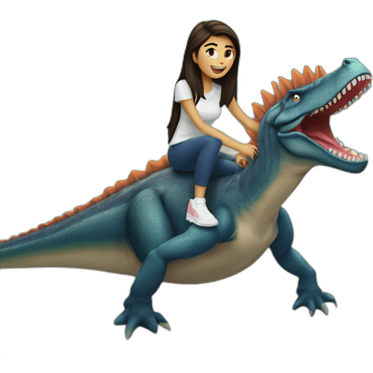 Madison beer ride a spinosaurus emoji