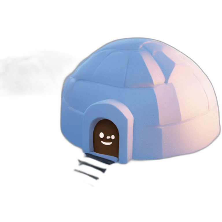 spotify logo on top of igloo emoji