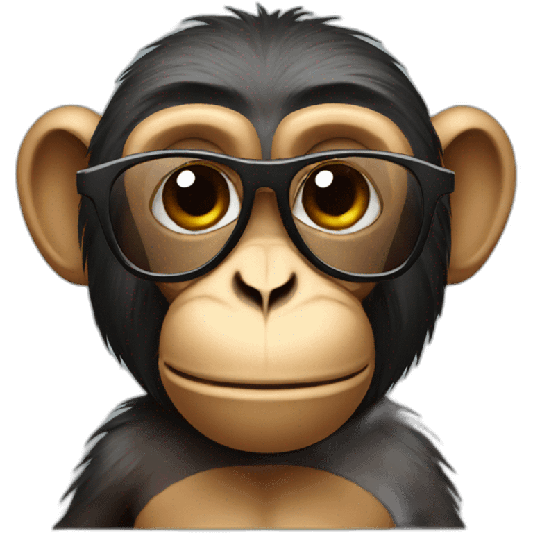 monkey with sunglasses  emoji