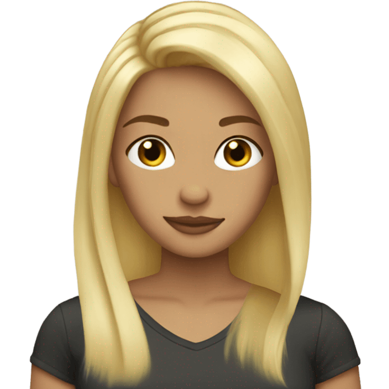 perfect blond hair emoji