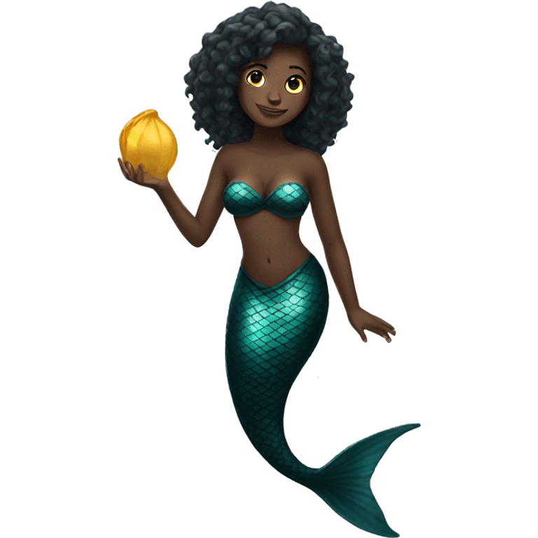 black mermaid   emoji