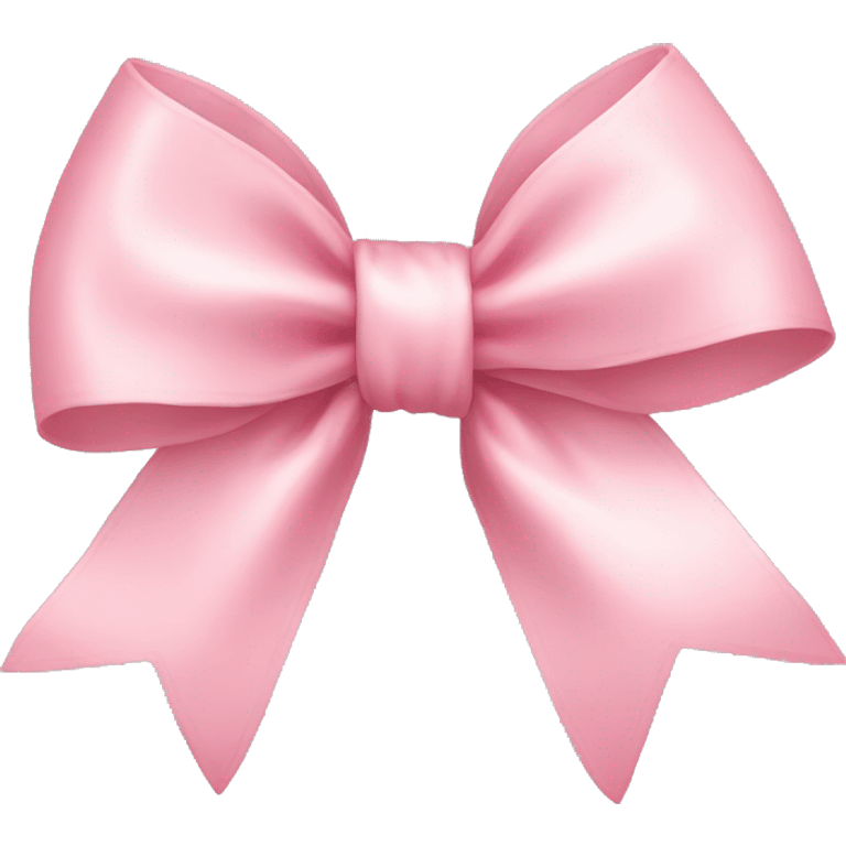 light pink ribbon bow emoji