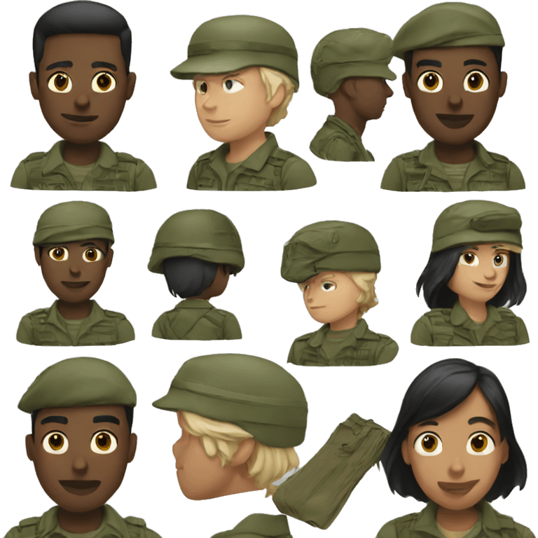 military emoji emoji