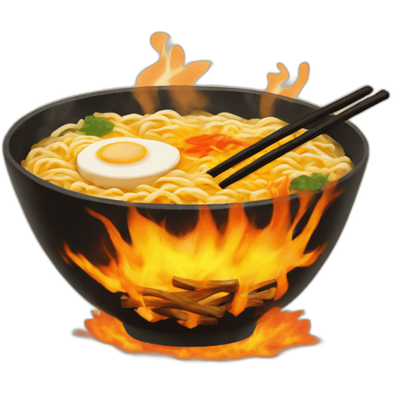 ramen-on-fire emoji