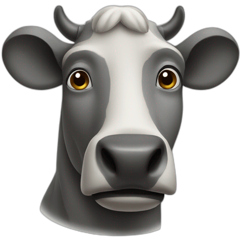 A moai cow emoji