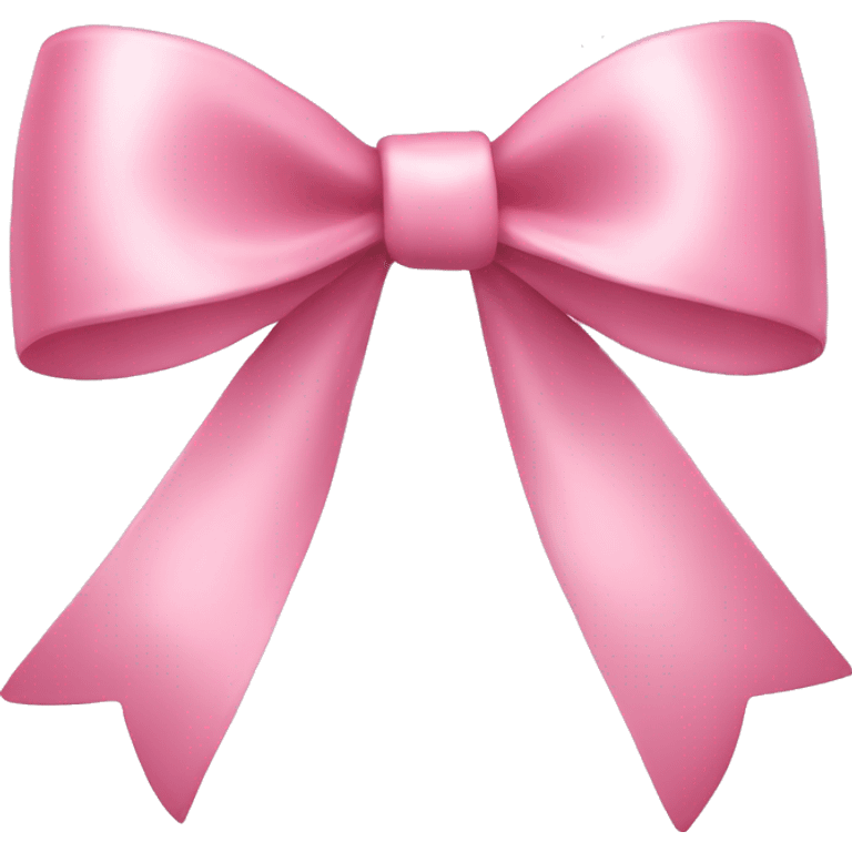 light pink ribbon bow emoji