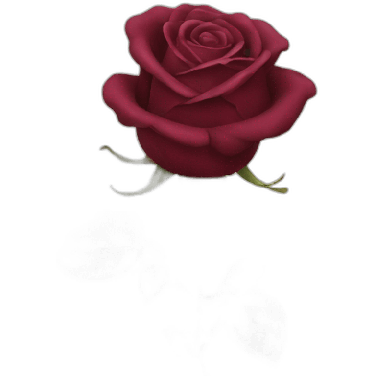 burgundy rose emoji