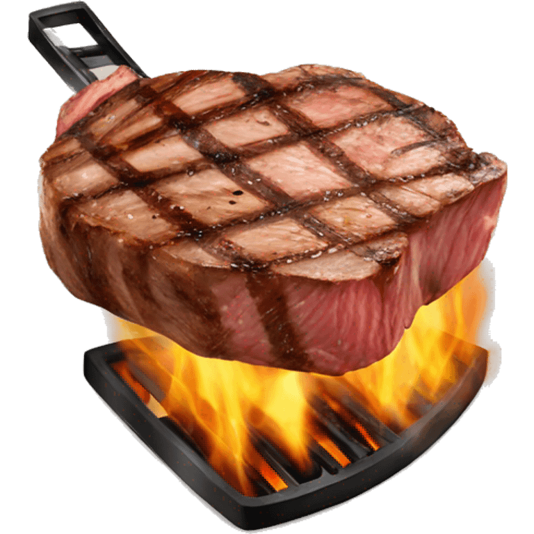 Steak on the grill emoji