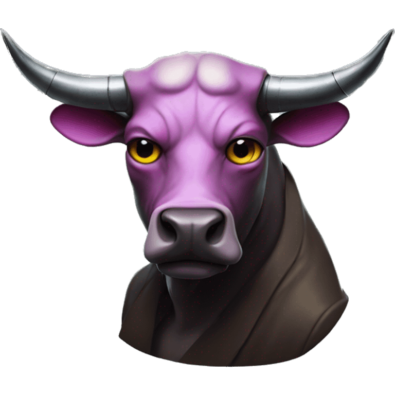 Cyberpunk bull emoji